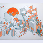 Jp King Every House I Have Ever Lived In, 2015 14.5x8" risograph print Unframed, edition of 50 $20